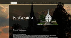 Desktop Screenshot of parafiakanina.pl